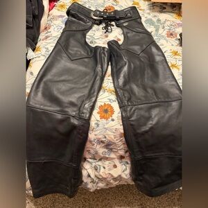 Harley-Davidson Black Leather Chaps